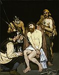 Édouard Manet, Jesus retad av soldaterna, 1864–65.