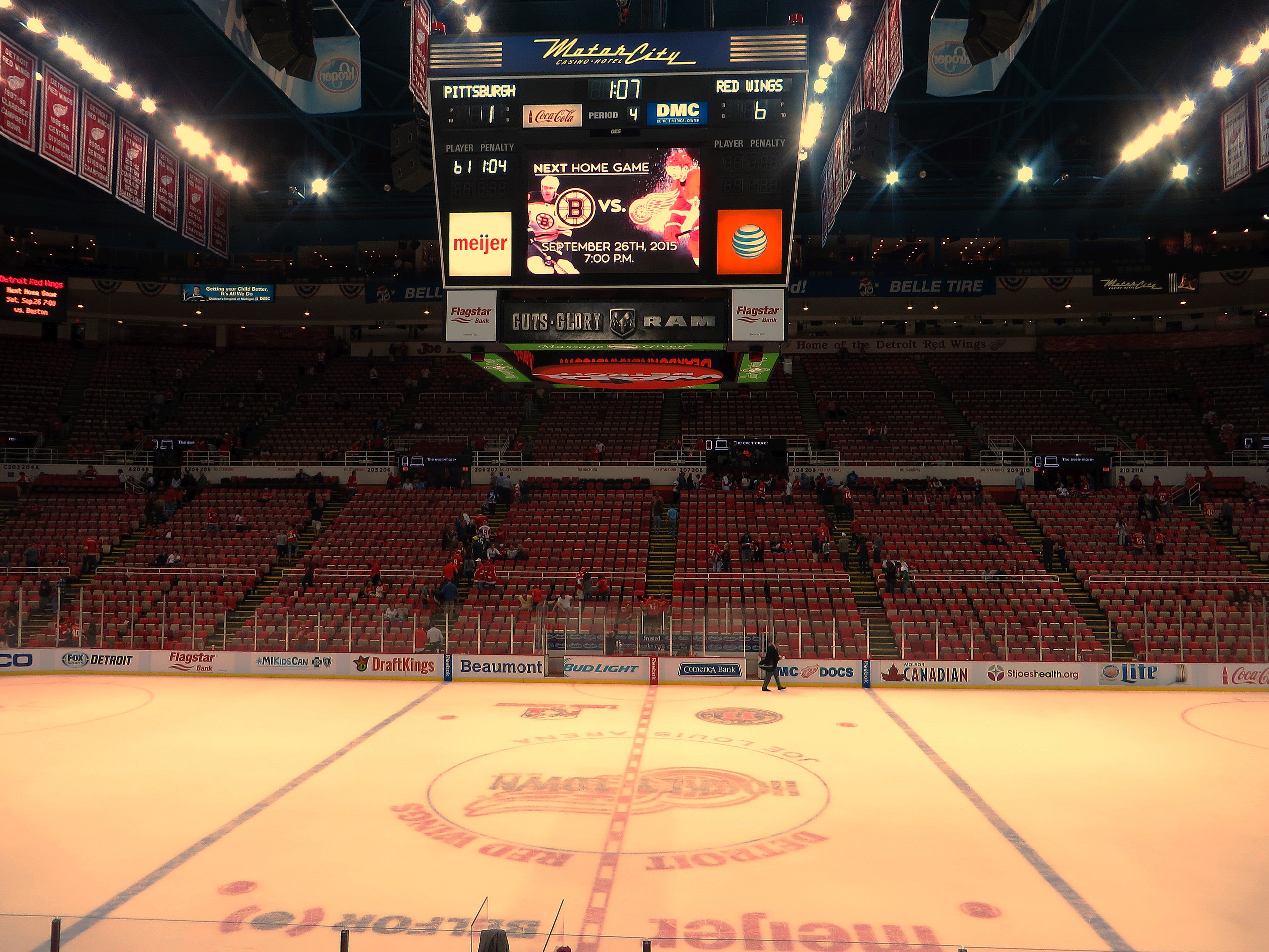 Detroit History Tours and The Detroit History Club - Today in Detroit  history, December 12th, 1979, Joe Louis Arena opened, hosting its first  event, a basketball game between the University of Michigan
