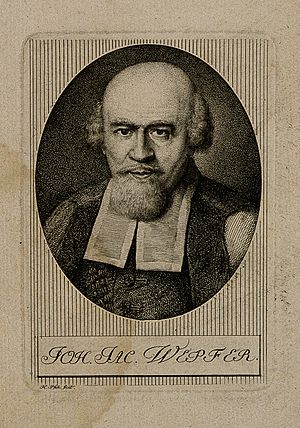 Johann Jakob Wepfer. Engraving by H. Pfenninger. Wellcome V0006227.jpg