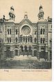 Jerusalemsynagoge in Prag, eingeweiht 1904; alte Postkarte