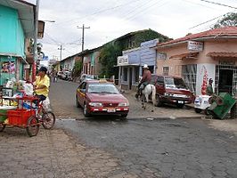 Een straat in Juigalpa