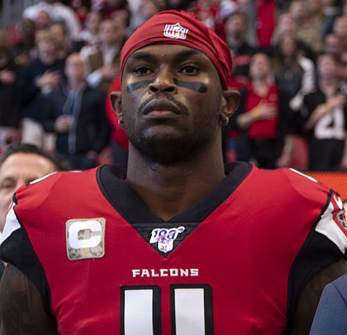 Julio Jones has led the league in receiving yards twice and was selected to 7 Pro Bowls.