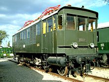 The "Kando" locomotive, the first locomotive using a phase converter system Kando mozdony.jpg