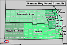 BSA Councils serving Kansas. Kansas BSA Councils.png
