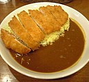 カレーと豚カツを分ける例