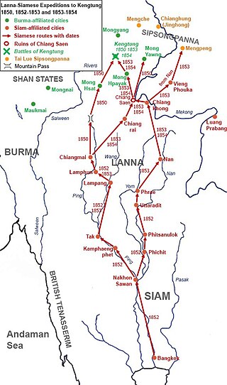 <span class="mw-page-title-main">Burmese–Siamese War (1849–1855)</span> Military expeditions