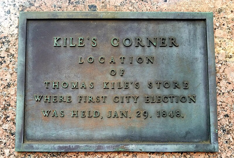 File:Kile's Corner plaque.jpg