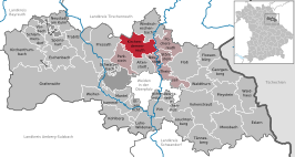 Kaart van Kirchendemenreuth
