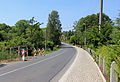 Čeština: Silnice II/193 podél Kladrubského kláštera v Pozorce, části Kladrub English: Road No 193 in Pozorka, part of Kladruby, Czech Republic.