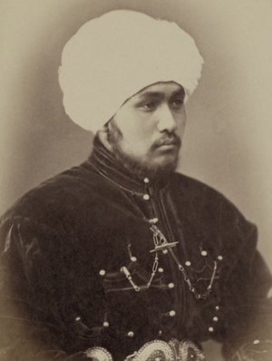 Kokand Khan and His Sons. Seid Mukhamed Nasretdin Beg (Oldest Son of the Kokand Khan) WDL10719 (cropped).png