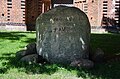 Kröpelin Stadtkirche terminus vitae non amoris - Grenzstein des Lebens, nicht der Liebe