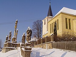 Sochy s kostelem sv. Jiří
