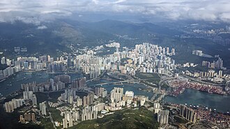 Rambler Channel Kwai Tsing District Aerial view 2017.jpg