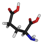 Reprezentacija strukture L-glutaminske kiseline