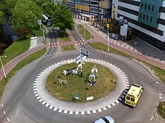 Isang rotonda sa Leiden University Medical Center, Netherlands