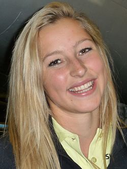 Ladina Meier-Ruge at the Swiss Ski Handover Day in Dübendorf, October 2011