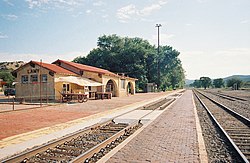 Train station in Lamy