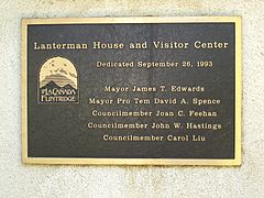 La Cañada Flintridge dedication plaque, 1993