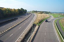 A41 north of Watford to the east of junction 19 of the M25 Leavesden Green, A41 North Western Avenue - geograph.org.uk - 66236.jpg