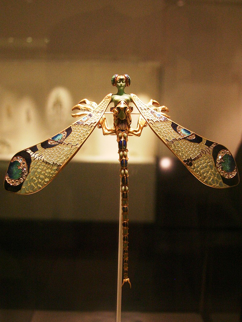 Lalique dragonfly store brooch