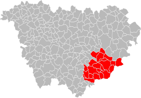 Ubicación de la Comunidad de municipios Mézenc-Loire-Meygal