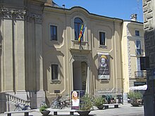 La facciata del museo civico di Lodi