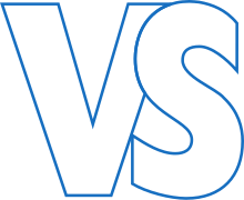 Logo without text of the Association of German Writers. The logo consists of the capital letters V and S, with the S slightly superimposed on the V.