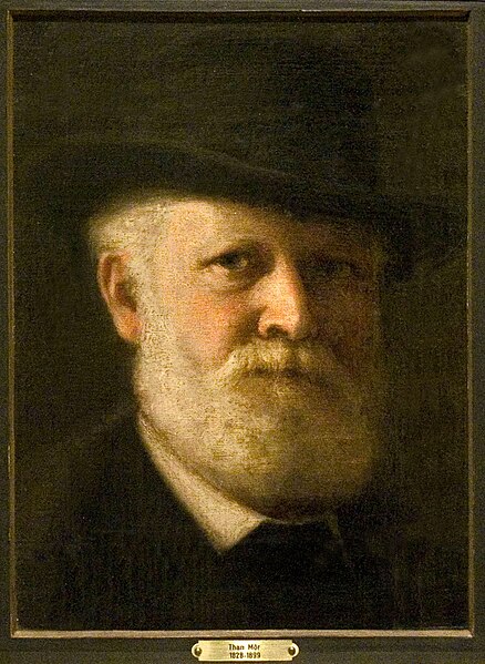 File:Mór Than (1828–1899) selfportrait Hungarian painter - private collection.jpg