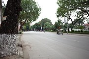 Một đoạn đường Lý Thái Tổ, gần Trung tâm văn hóa - thể thao huyện Lương Tài