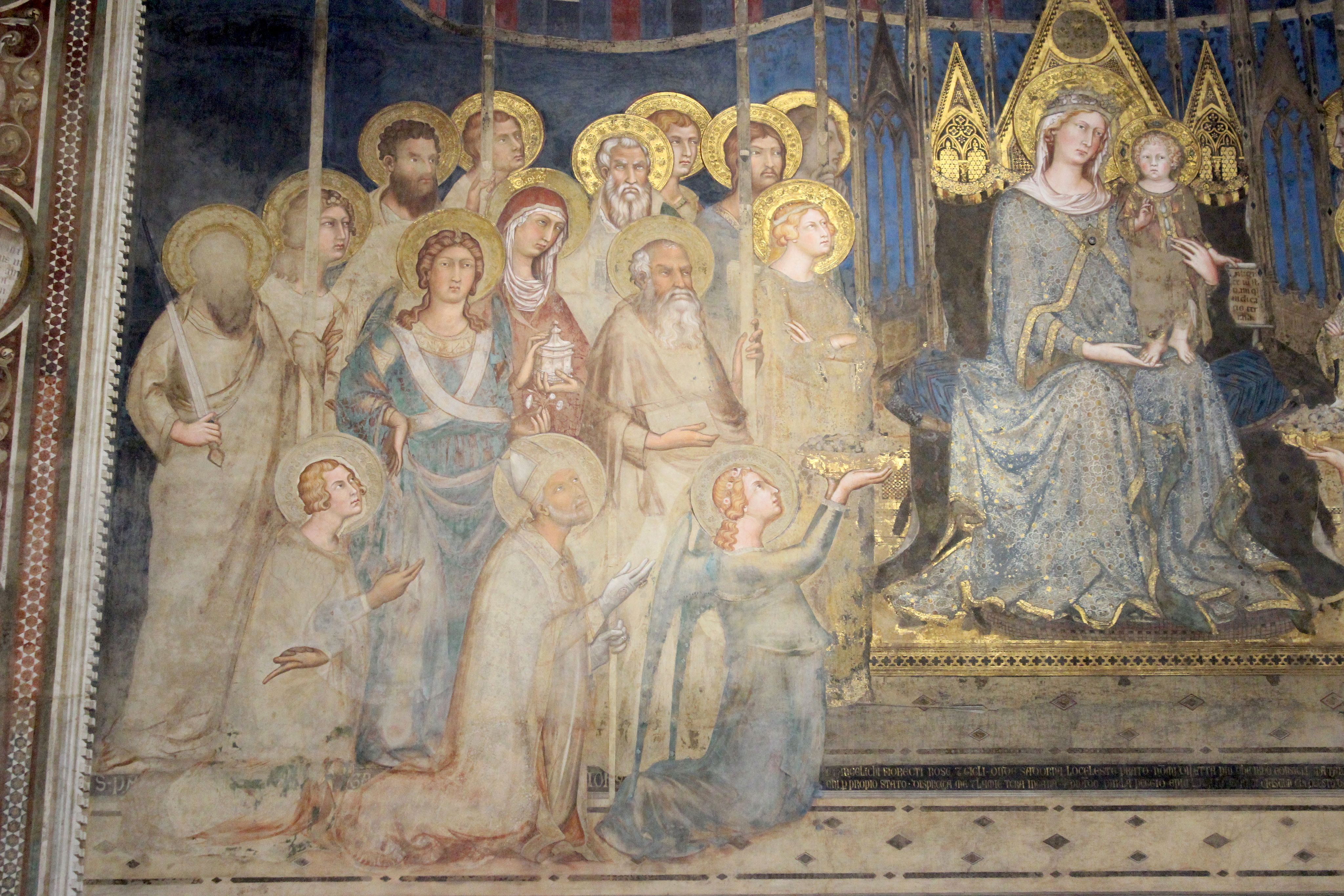 Simone Martini, Maestà (Madonna with Angels and Saints), 1312 - 1315, Palazzo Pubblico, Siena