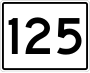 State Route 125 marker