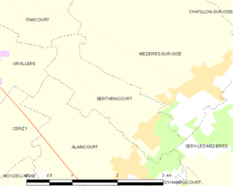 Berthenicourt - Plan