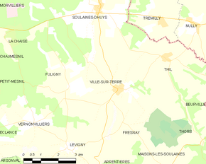 Poziția localității Ville-sur-Terre
