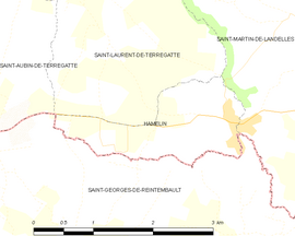 Mapa obce Hamelin