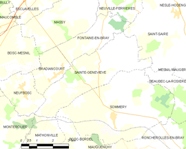 Mapa obce Sainte-Geneviève