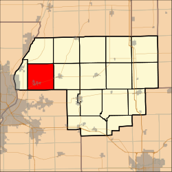 Map highlighting Worth Township, Woodford County, Illinois.svg