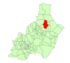 Расположение муниципалитета Альбокс на карте провинции