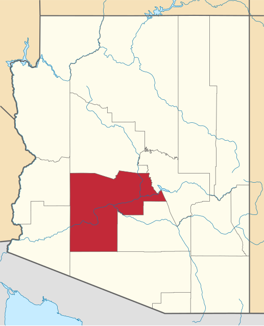 صورة:Map of Arizona highlighting Maricopa County.svg