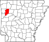 Map of Arkansas highlighting Franklin County.svg