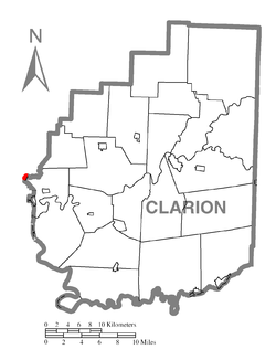 Vị trí trong Quận Clarion, Pennsylvania