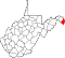 Map of West Virginia highlighting Jefferson County.svg