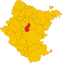 Map of comune of Capolona (province of Arezzo, region Tuscany, Italy).svg
