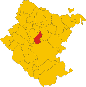 Localizarea Capolona în Provincia Arezzo