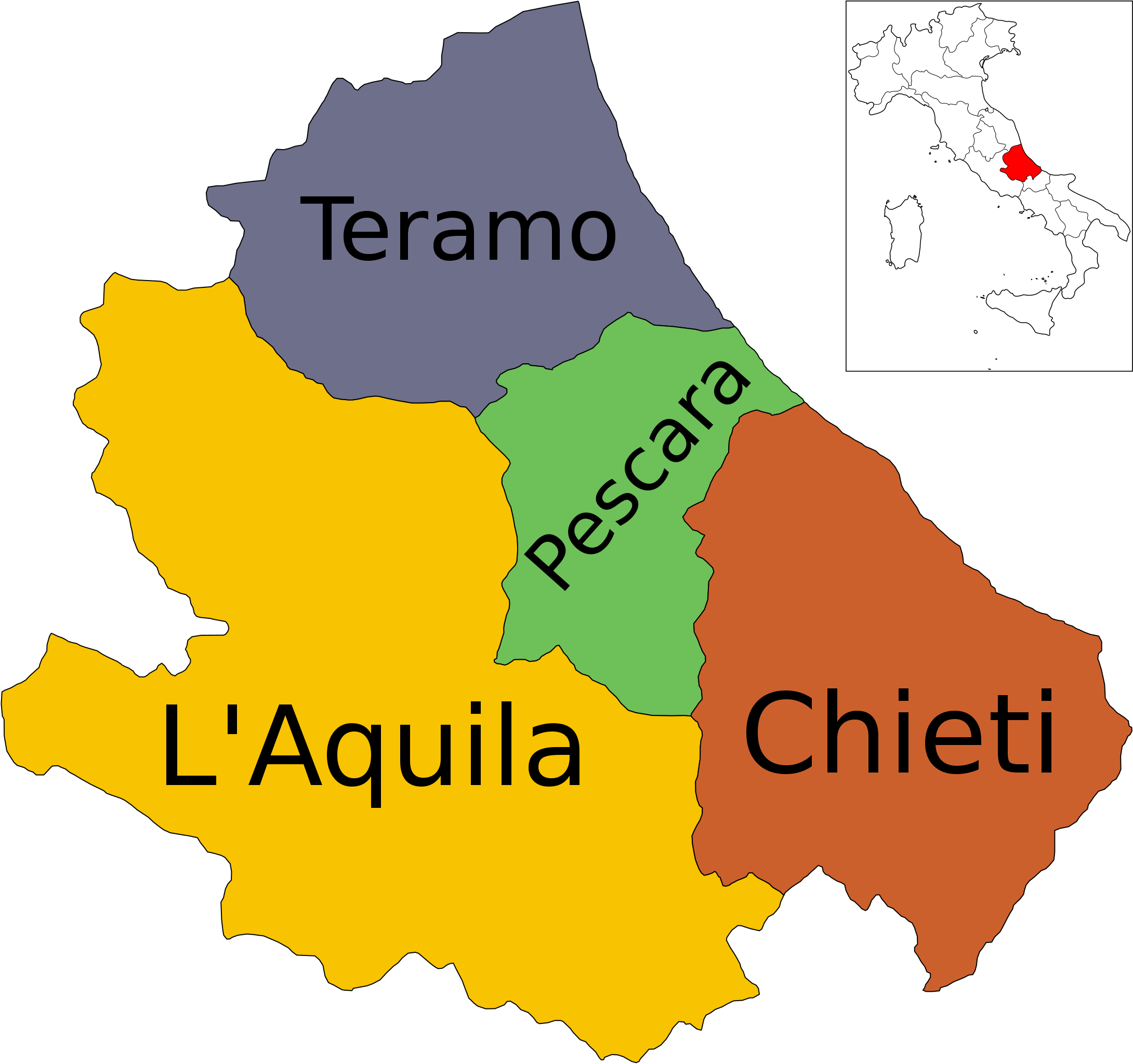 Vaizdas:Map of region of Abruzzo, Italy, with nemunolinija.lt – Vikipedija