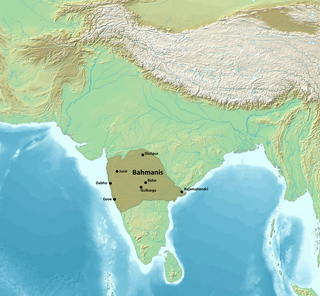 <span class="mw-page-title-main">Bahmani Sultanate</span> Medieval kingdom in Southern India (c.1347–1527)