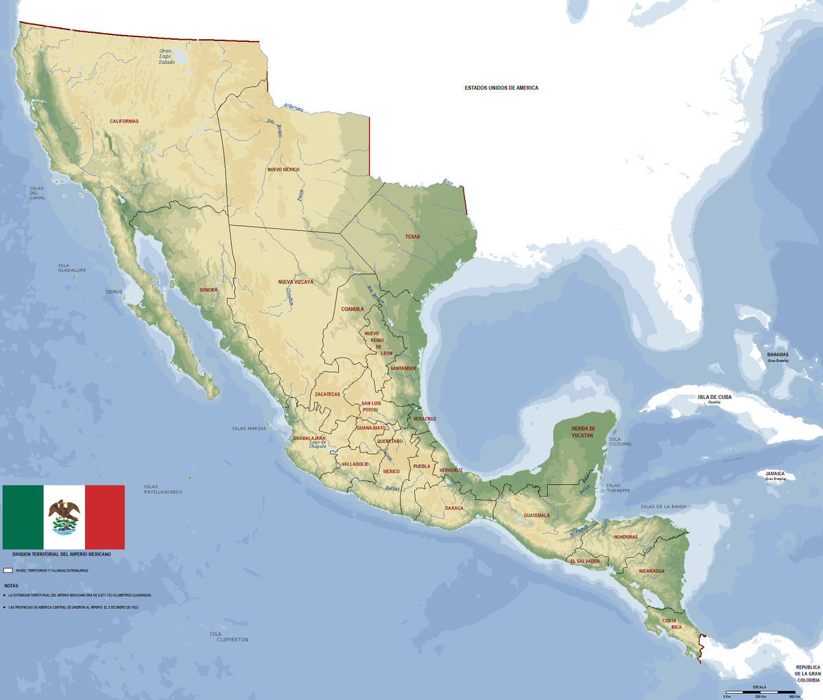 Evolucion De La Organizacion Territorial De Mexico Wikipedia La