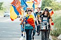 Marșul Centenarului în județul Vaslui din România, pe drum spre Chișinău (august, 2018)