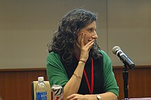 Ranney speaks at a panel at Harvard Medical School in 2012 Megan Ranney, Emergency Medicine Panel.jpg