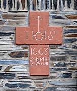 Wayside cross (1663) in Mehring, Germany