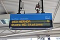 A PID on Platform 2 displaying a Mernda service, August 2018